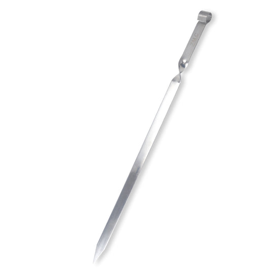 Z.M.C Kebab Grillspieße 55 cm Edelstahl | 2 cm breit, 2 mm dick, flach &amp; rostfrei für Adana, Schaschlik, BBQ &amp; Lagerfeuer