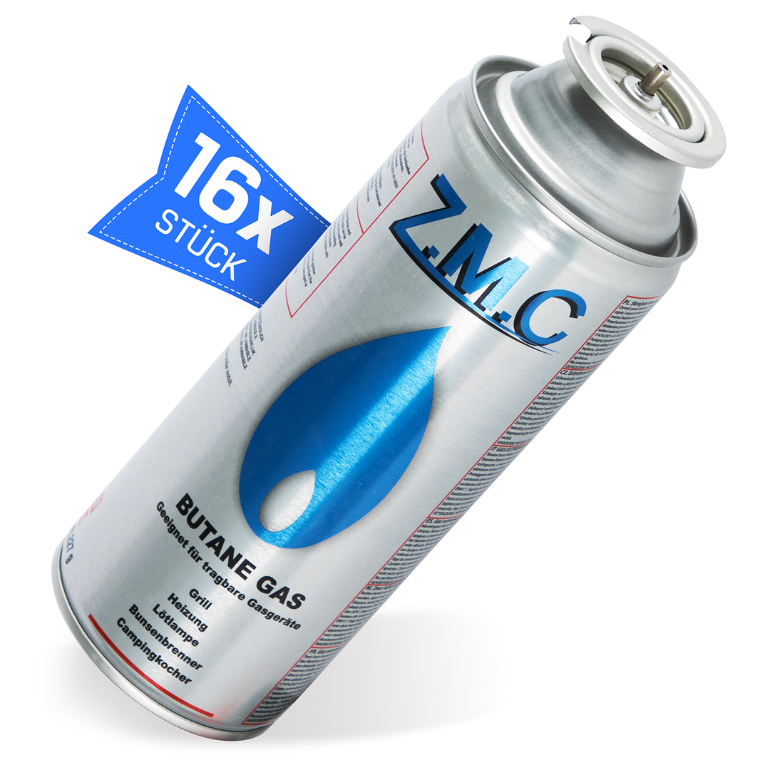 Z.M.C Gaskartusche 227g MSF-1a Bajonett Butan | Universal für Campingkocher, Gasheizung, Gasbrenner &amp; Unkrautbrenner – hohe Leistung