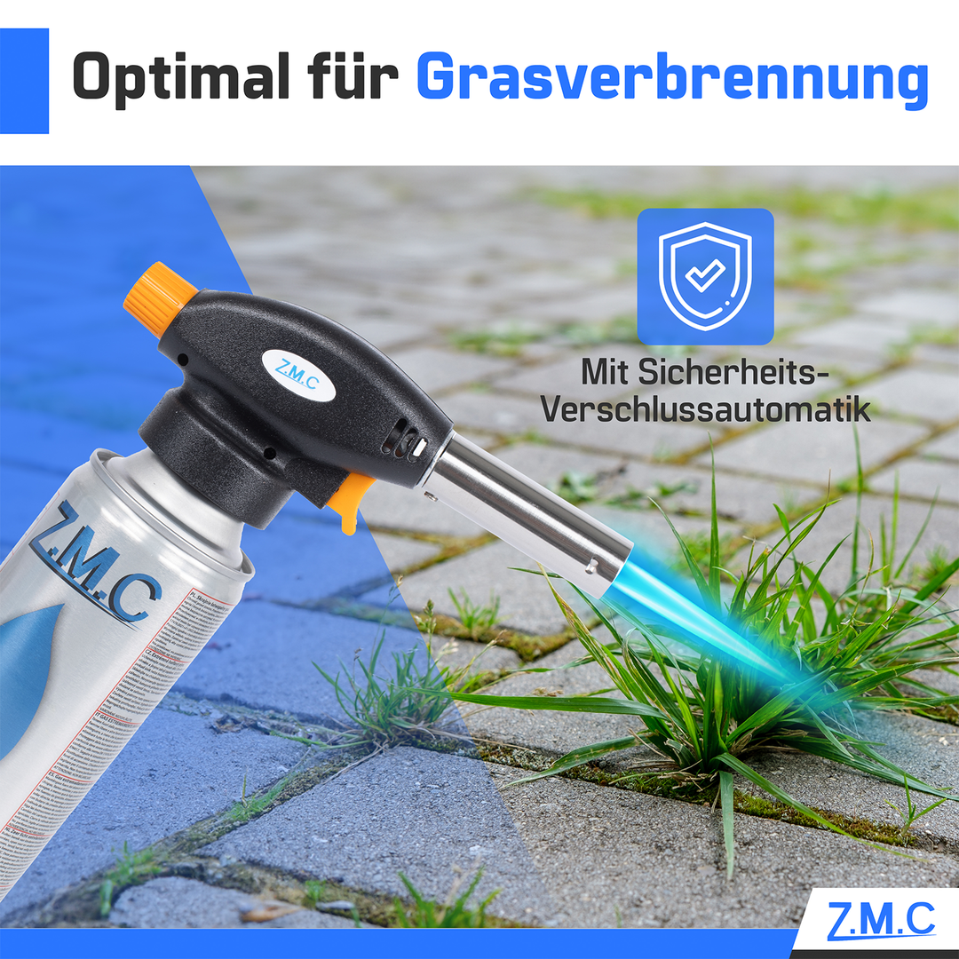 Gas Burners &amp; Bunsen Burners with Piezo Ignition | Soldering Torches &amp; Gas Lighters Optionally with 227g Gas Cartridges – Adjustable Flame for Crafts, Kitchen &amp; Outdoor