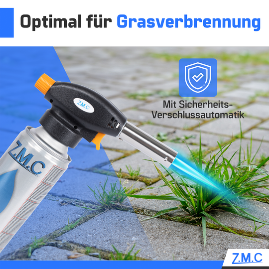 Gas Burners &amp; Bunsen Burners with Piezo Ignition | Soldering Torches &amp; Gas Lighters Optionally with 227g Gas Cartridges – Adjustable Flame for Crafts, Kitchen &amp; Outdoor