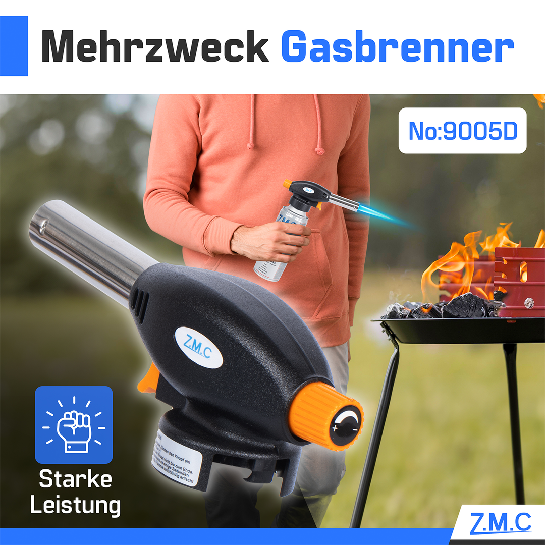 Gas Burners &amp; Bunsen Burners with Piezo Ignition | Soldering Torches &amp; Gas Lighters Optionally with 227g Gas Cartridges – Adjustable Flame for Crafts, Kitchen &amp; Outdoor