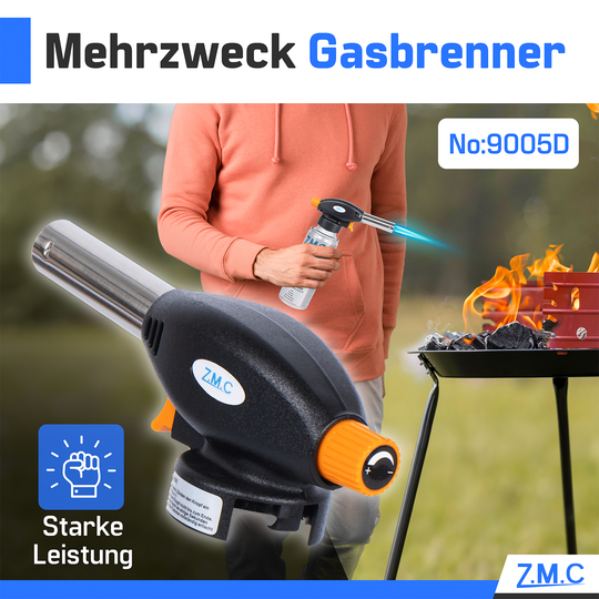Gas Burners &amp; Bunsen Burners with Piezo Ignition | Soldering Torches &amp; Gas Lighters Optionally with 227g Gas Cartridges – Adjustable Flame for Crafts, Kitchen &amp; Outdoor