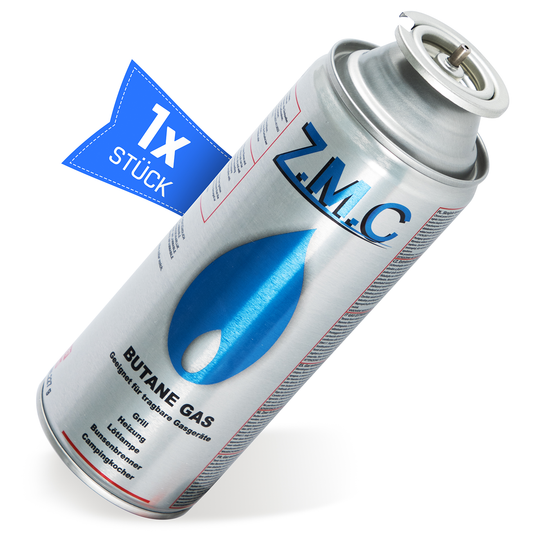 Z.M.C Gaskartusche 227g MSF-1a Bajonett Butan | Universal für Campingkocher, Gasheizung, Gasbrenner &amp; Unkrautbrenner – hohe Leistung