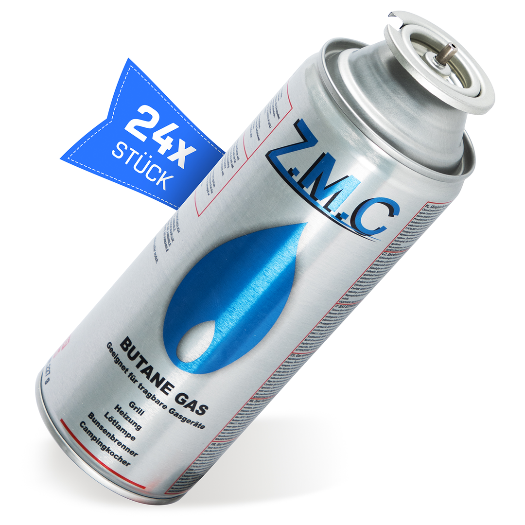 Z.M.C Gaskartusche 227g MSF-1a Bajonett Butan | Universal für Campingkocher, Gasheizung, Gasbrenner &amp; Unkrautbrenner – hohe Leistung