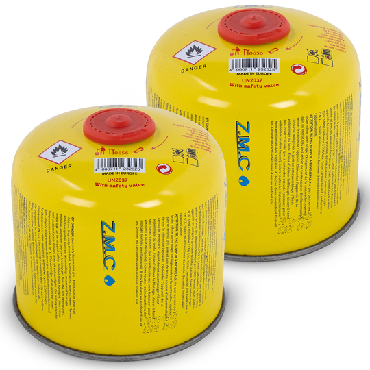 Z.M.C Gaskartusche 300g Propan/Butan | EN417 Schraubkartusche, 7/16" Eurogewinde, 600 ml für Campingkocher, Gasgrill &amp; Gasheizung
