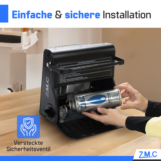 Z.M.C Gaskartusche 227g MSF-1a Bajonett Butan | Universal für Campingkocher, Gasheizung, Gasbrenner &amp; Unkrautbrenner – hohe Leistung