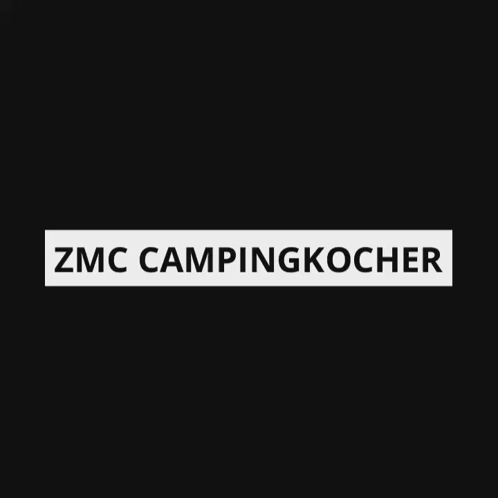 Z.M.C Campingkocher 1,2 kW bis 900 °C | Tragbarer Gaskocher &amp; Kohleanzünder mit Griff für Camping, Grill &amp; Outdoor, + optionale 190g Kartuschen