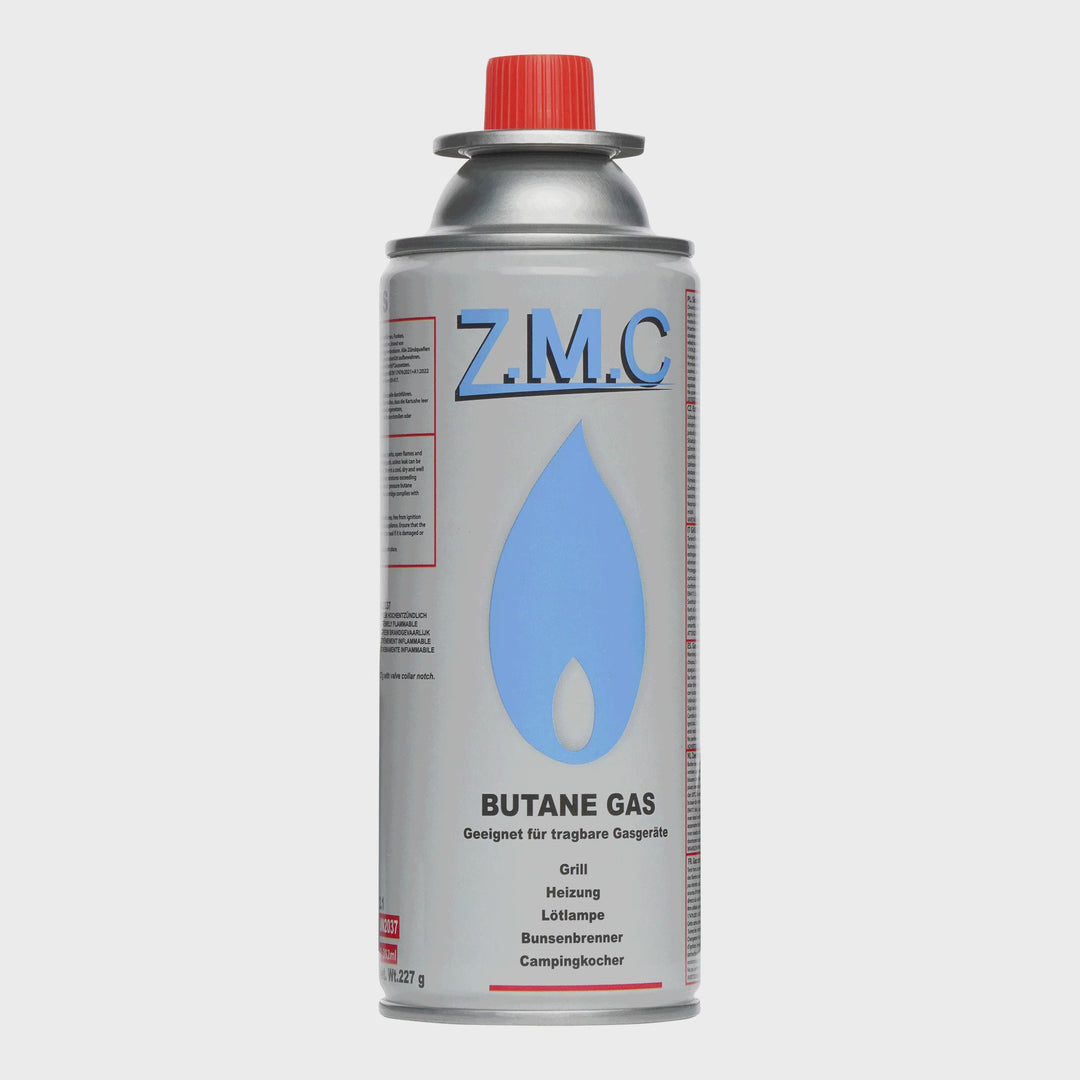Z.M.C Gaskartusche 227g MSF-1a Bajonett Butan | Universal für Campingkocher, Gasheizung, Gasbrenner &amp; Unkrautbrenner – hohe Leistung